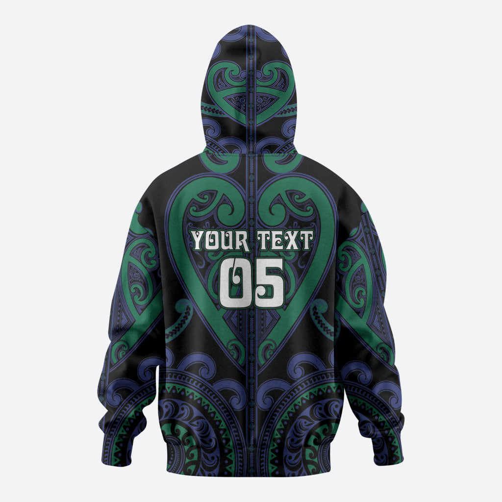 Custom Aotearoa Ngati Pikiao Hoodie Maori Tribal Pattern LT05 - Polynesian Pride