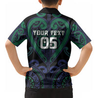 Custom Aotearoa Ngati Pikiao Kid Hawaiian Shirt Maori Tribal Pattern LT05 - Polynesian Pride