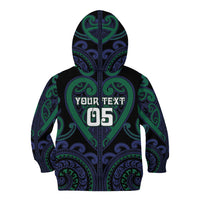 Custom Aotearoa Ngati Pikiao Kid Hoodie Maori Tribal Pattern LT05 - Polynesian Pride
