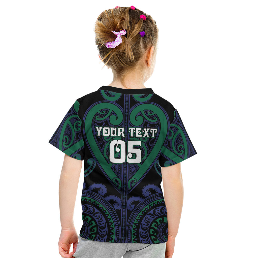 Custom Aotearoa Ngati Pikiao Kid T Shirt Maori Tribal Pattern LT05 - Polynesian Pride