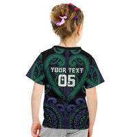 Custom Aotearoa Ngati Pikiao Kid T Shirt Maori Tribal Pattern LT05 - Polynesian Pride