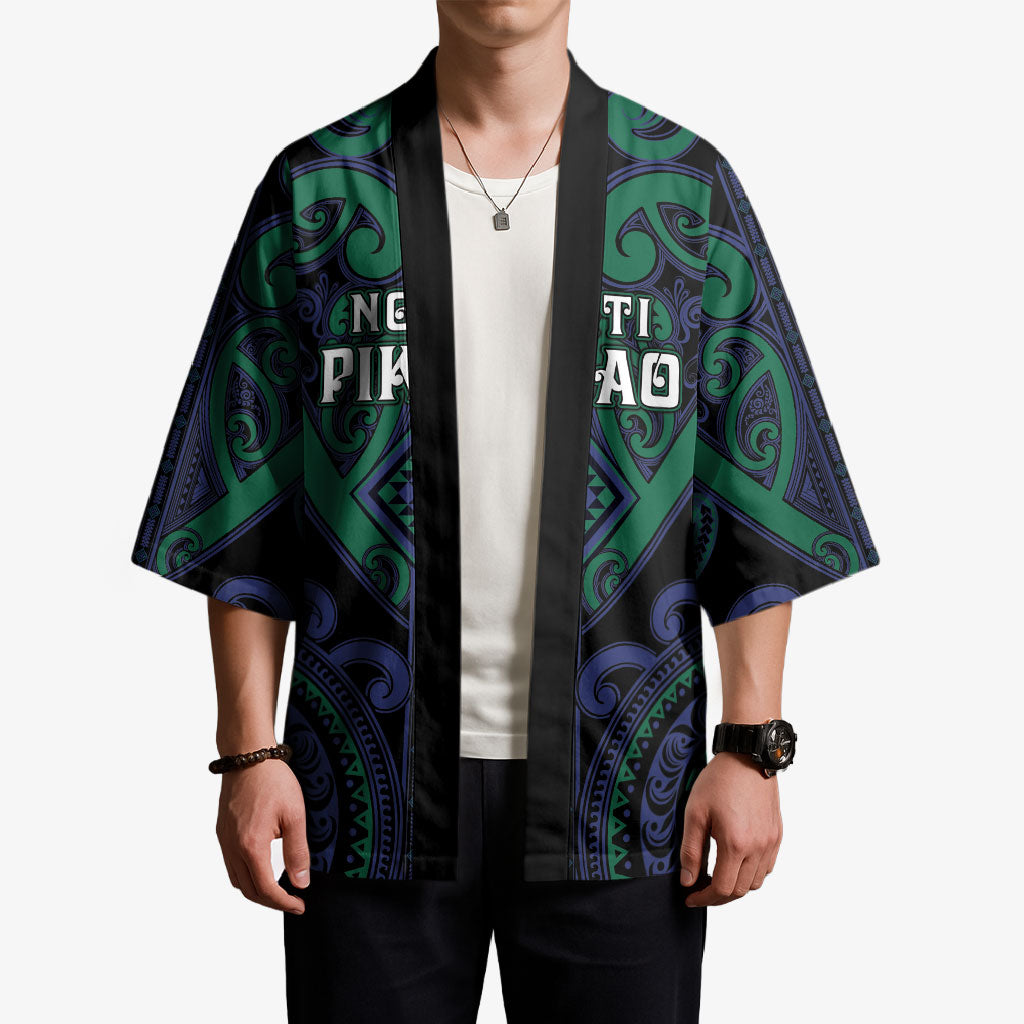 Custom Aotearoa Ngati Pikiao Kimono Maori Tribal Pattern LT05 - Polynesian Pride