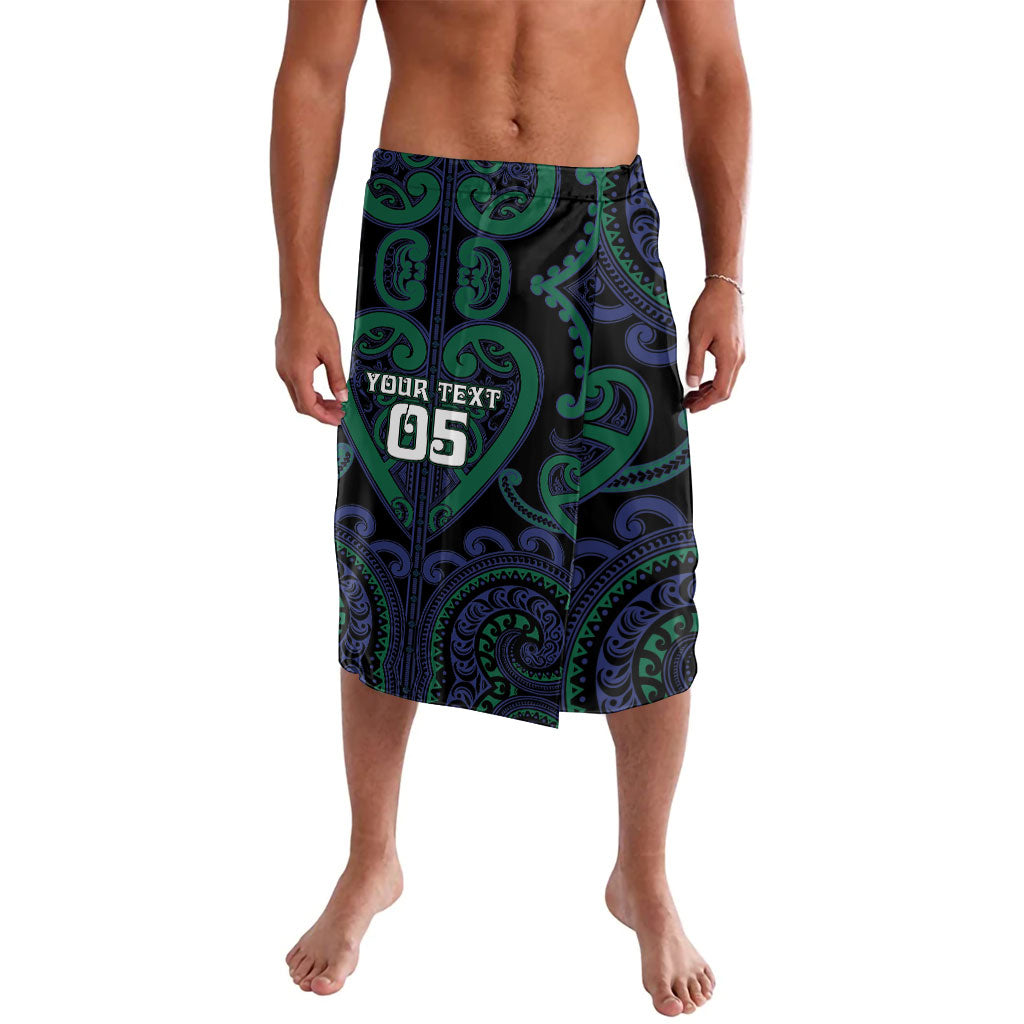 Custom Aotearoa Ngati Pikiao Lavalava Maori Tribal Pattern LT05 Green - Polynesian Pride