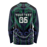 Custom Aotearoa Ngati Pikiao Long Sleeve Shirt Maori Tribal Pattern LT05 - Polynesian Pride