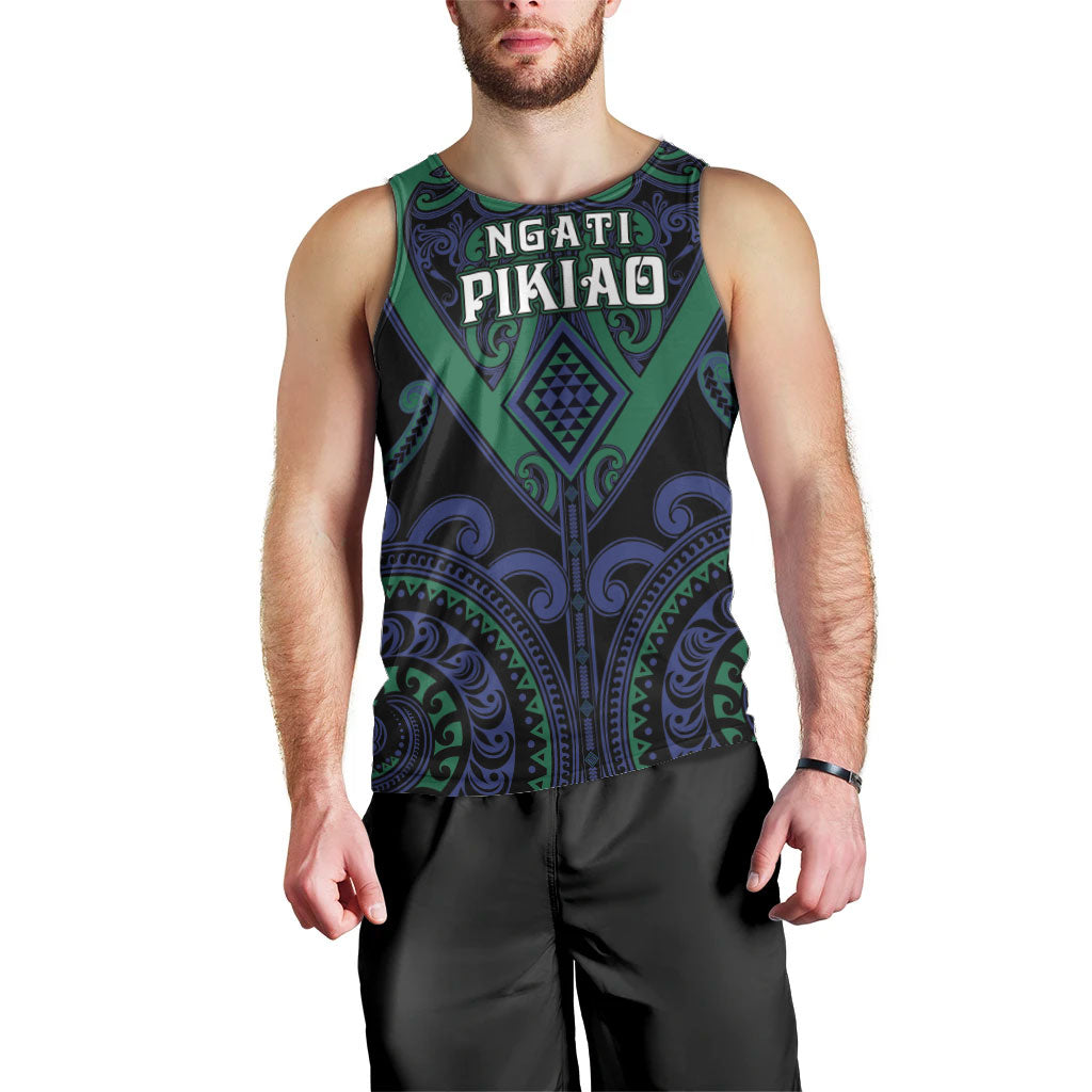 Custom Aotearoa Ngati Pikiao Men Tank Top Maori Tribal Pattern LT05 - Polynesian Pride