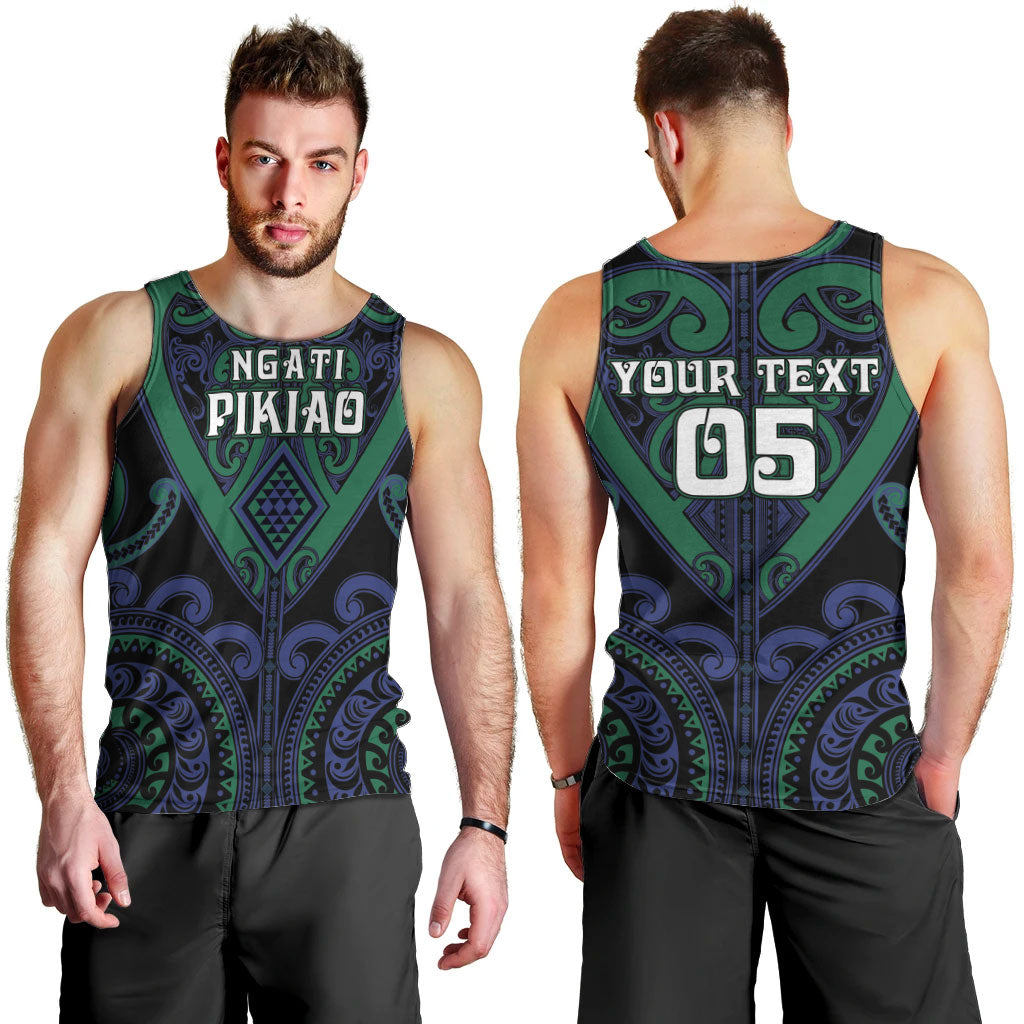 Custom Aotearoa Ngati Pikiao Men Tank Top Maori Tribal Pattern LT05 - Polynesian Pride