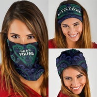 Aotearoa Ngati Pikiao Neck Gaiter Maori Tribal Pattern LT05 - Polynesian Pride