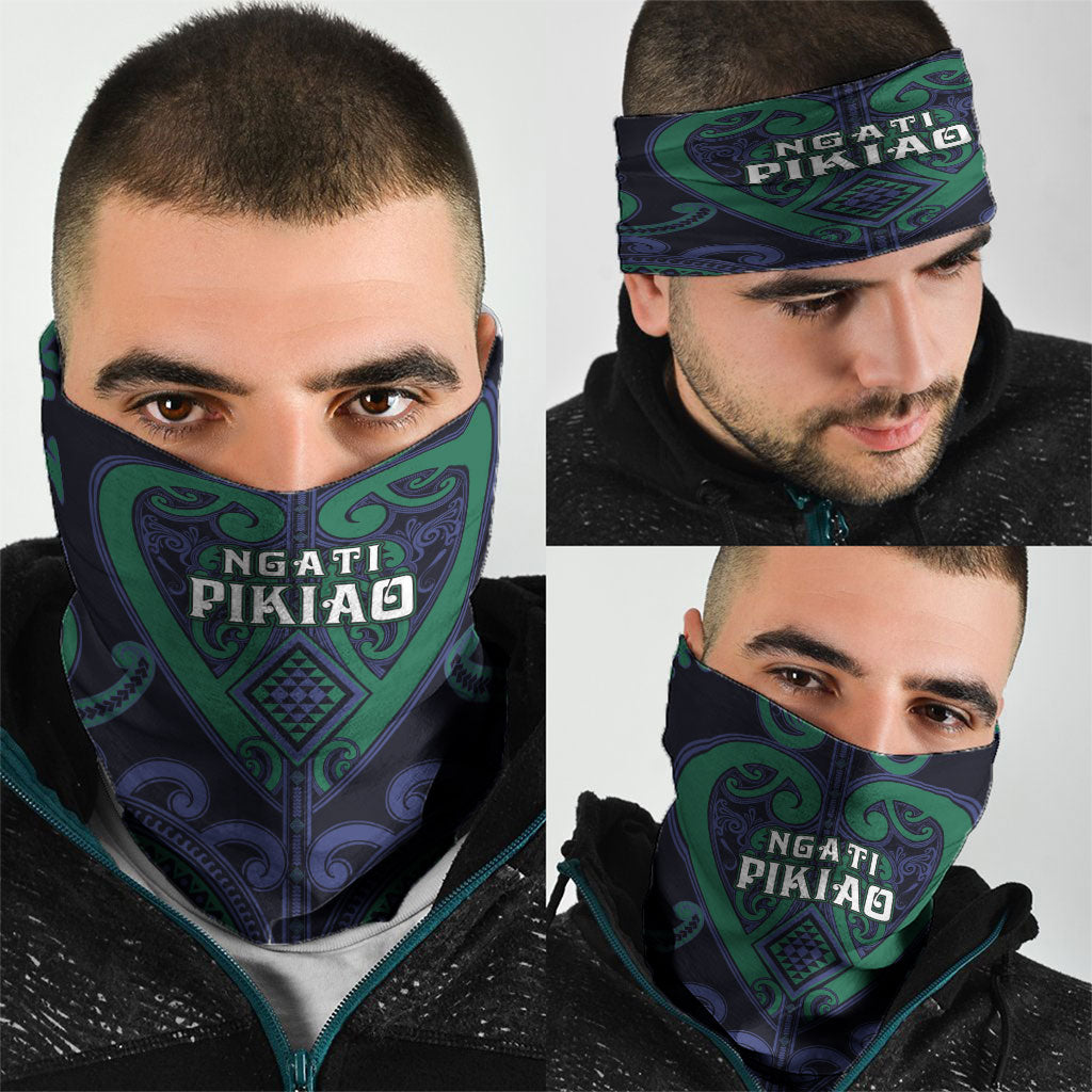 Aotearoa Ngati Pikiao Neck Gaiter Maori Tribal Pattern LT05 - Polynesian Pride