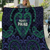 Aotearoa Ngati Pikiao Quilt Maori Tribal Pattern LT05 Green - Polynesian Pride