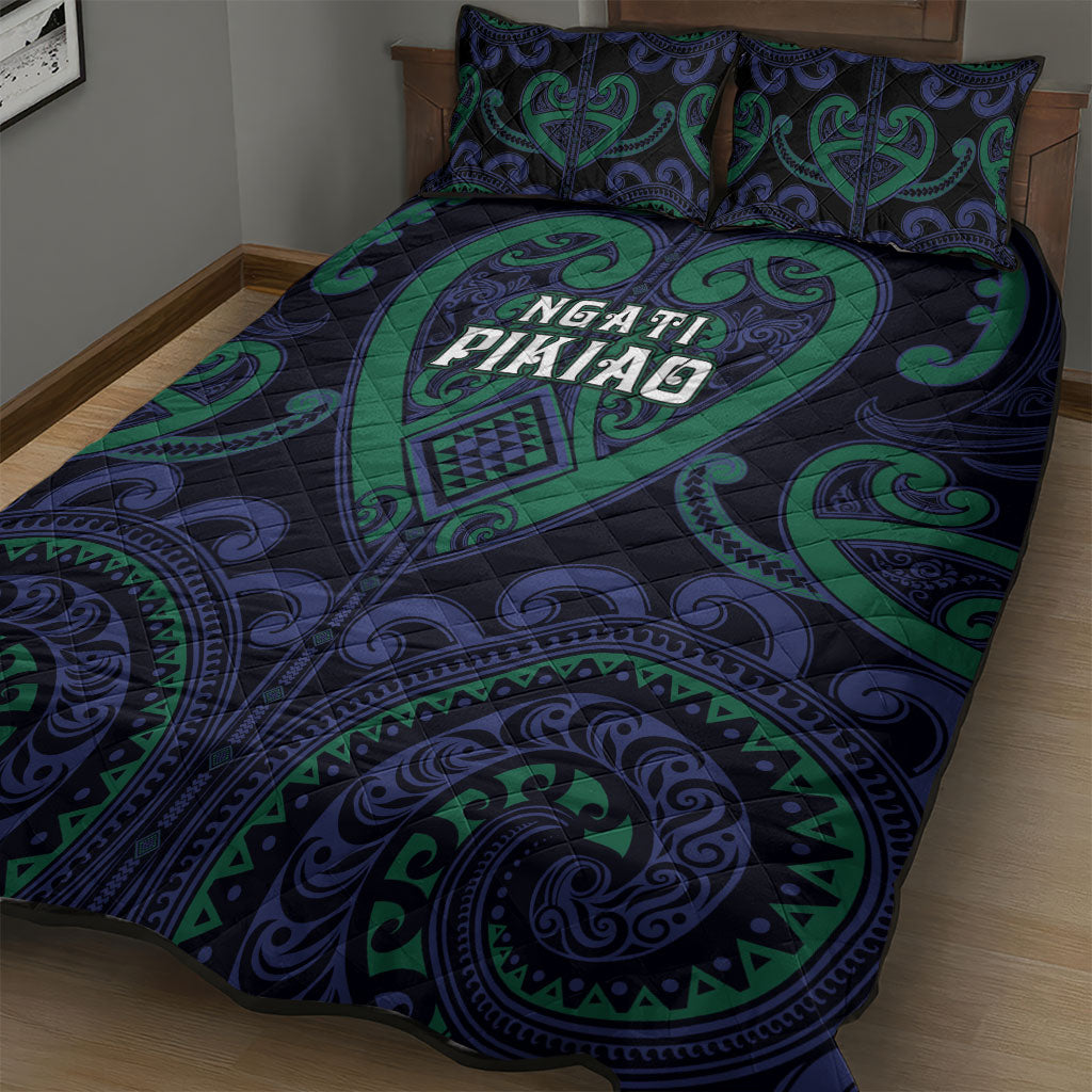 Aotearoa Ngati Pikiao Quilt Bed Set Maori Tribal Pattern LT05 - Polynesian Pride