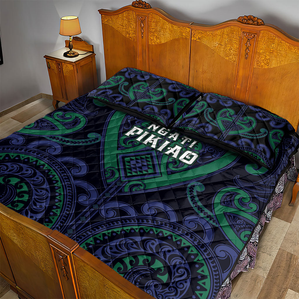 Aotearoa Ngati Pikiao Quilt Bed Set Maori Tribal Pattern LT05 - Polynesian Pride