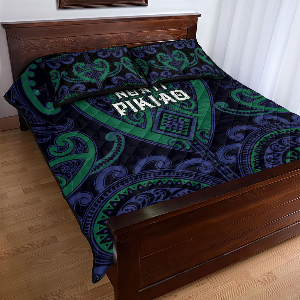 Aotearoa Ngati Pikiao Quilt Bed Set Maori Tribal Pattern LT05 - Polynesian Pride