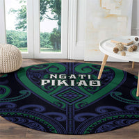 Aotearoa Ngati Pikiao Round Carpet Maori Tribal Pattern LT05 - Polynesian Pride