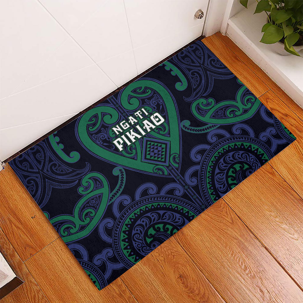 Aotearoa Ngati Pikiao Rubber Doormat Maori Tribal Pattern LT05 - Polynesian Pride