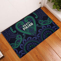 Aotearoa Ngati Pikiao Rubber Doormat Maori Tribal Pattern LT05 - Polynesian Pride