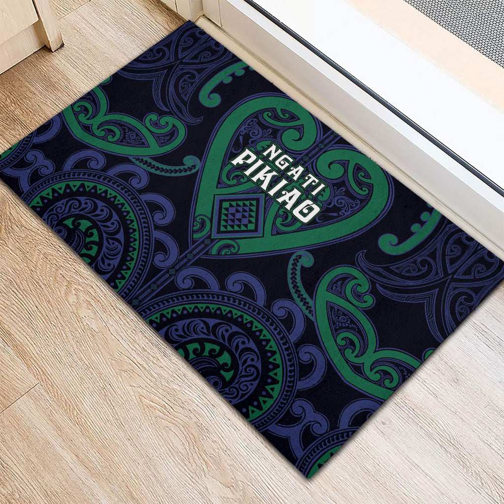 Aotearoa Ngati Pikiao Rubber Doormat Maori Tribal Pattern LT05 - Polynesian Pride