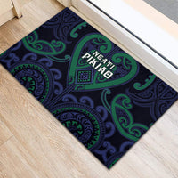 Aotearoa Ngati Pikiao Rubber Doormat Maori Tribal Pattern LT05 - Polynesian Pride