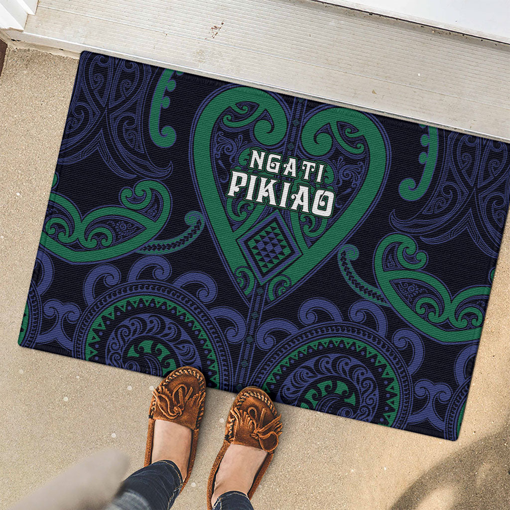 Aotearoa Ngati Pikiao Rubber Doormat Maori Tribal Pattern LT05 - Polynesian Pride
