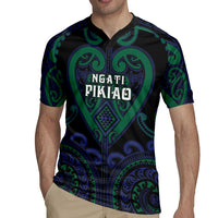 Custom Aotearoa Ngati Pikiao Rugby Jersey Maori Tribal Pattern LT05 - Polynesian Pride