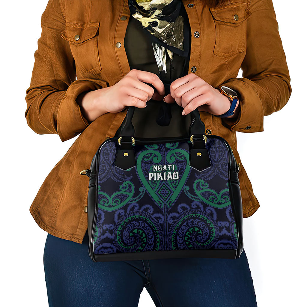 Aotearoa Ngati Pikiao Shoulder Handbag Maori Tribal Pattern LT05 - Polynesian Pride