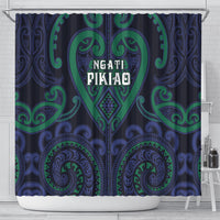 Aotearoa Ngati Pikiao Shower Curtain Maori Tribal Pattern LT05 - Polynesian Pride