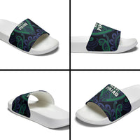 Aotearoa Ngati Pikiao Slide Sandals Maori Tribal Pattern LT05 - Polynesian Pride