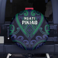 Aotearoa Ngati Pikiao Spare Tire Cover Maori Tribal Pattern LT05 No hole Green - Polynesian Pride