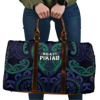 Aotearoa Ngati Pikiao Travel Bag Maori Tribal Pattern LT05 Green - Polynesian Pride