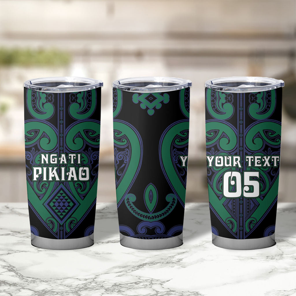 Custom Aotearoa Ngati Pikiao Tumbler Cup Maori Tribal Pattern LT05 - Polynesian Pride