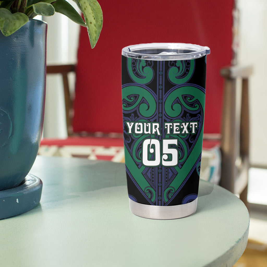 Custom Aotearoa Ngati Pikiao Tumbler Cup Maori Tribal Pattern LT05 - Polynesian Pride