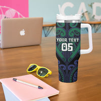 Custom Aotearoa Ngati Pikiao Tumbler With Handle Maori Tribal Pattern LT05 - Polynesian Pride
