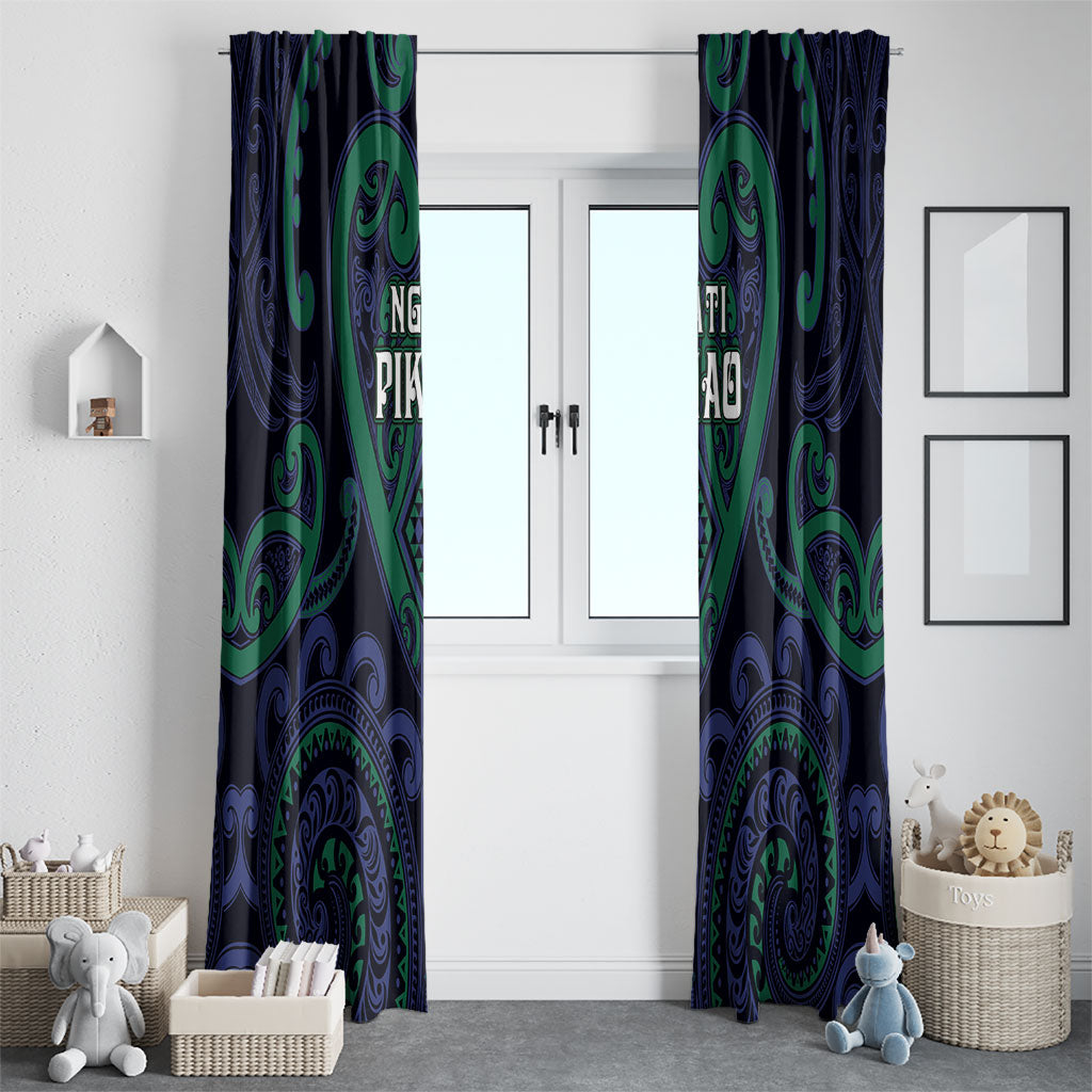 Aotearoa Ngati Pikiao Window Curtain Maori Tribal Pattern LT05 - Polynesian Pride