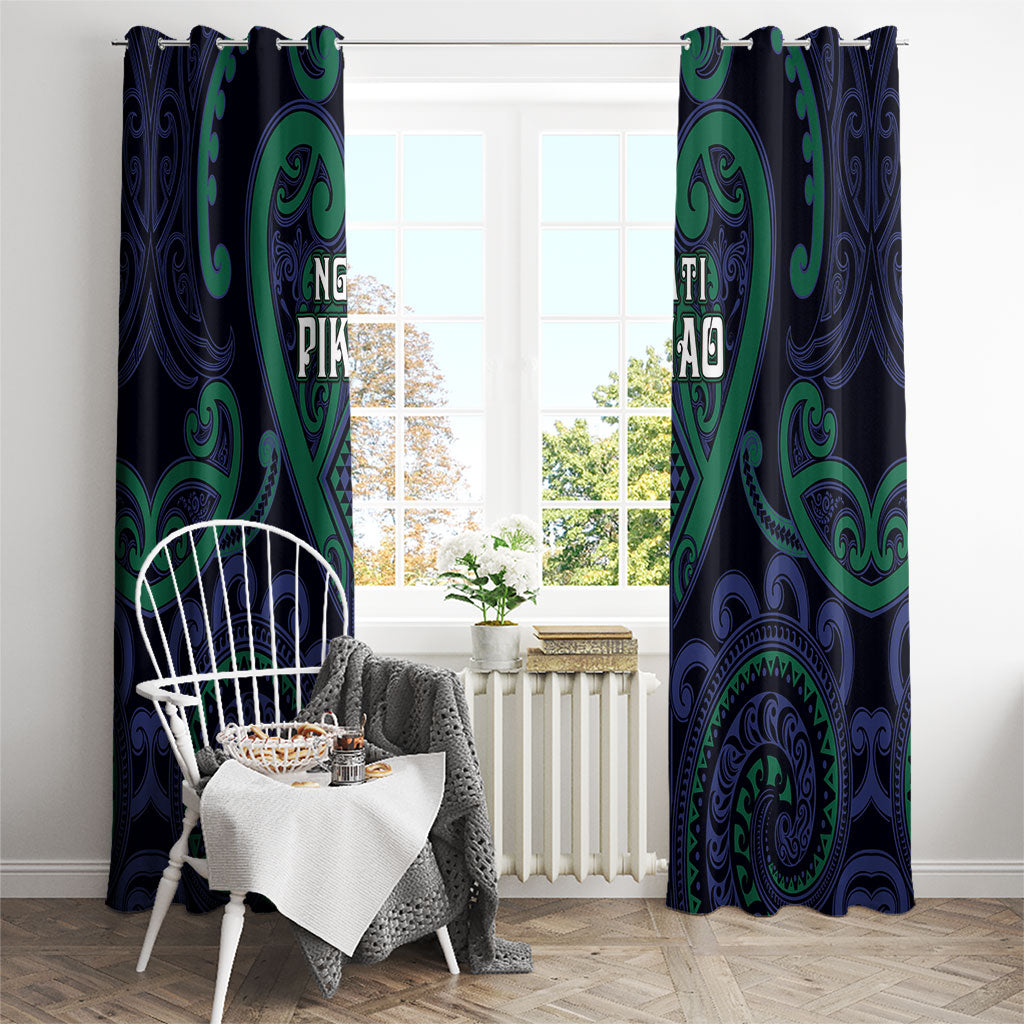 Aotearoa Ngati Pikiao Window Curtain Maori Tribal Pattern LT05 - Polynesian Pride