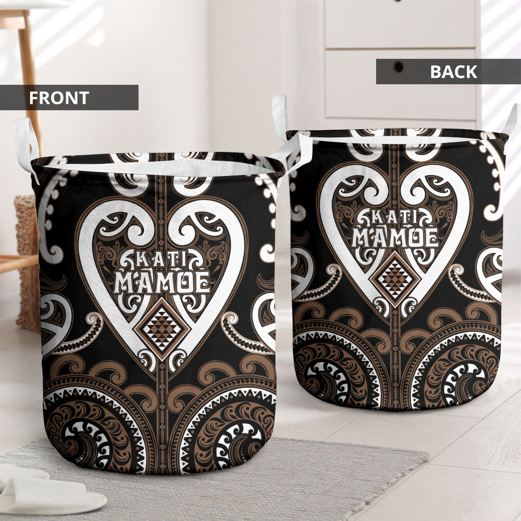 Aotearoa Kati Mamoe Laundry Basket Maori Tribal Pattern LT05 - Polynesian Pride