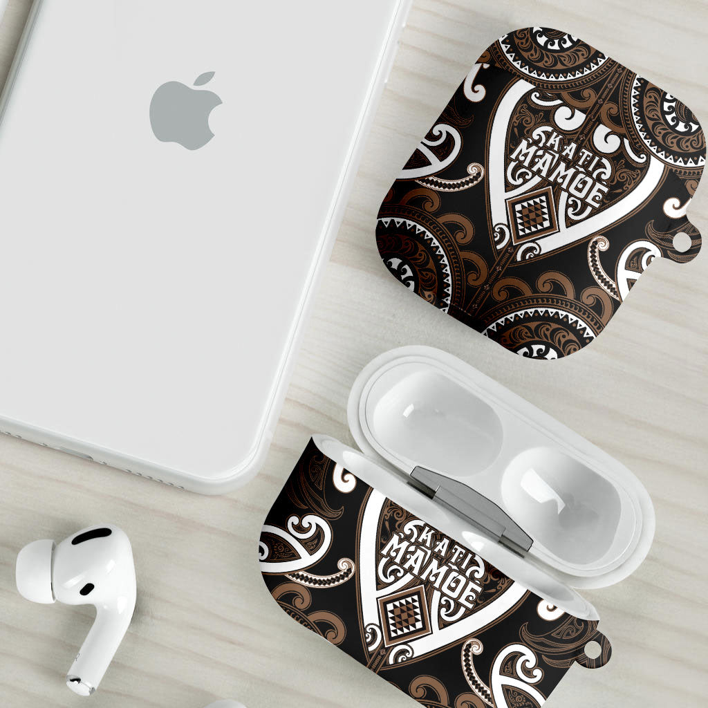 Aotearoa Kati Mamoe AirPods Case Maori Tribal Pattern LT05 - Polynesian Pride