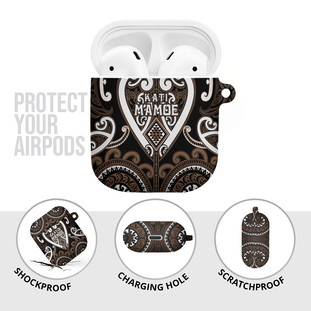 Aotearoa Kati Mamoe AirPods Case Maori Tribal Pattern LT05 - Polynesian Pride