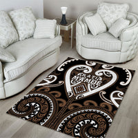 Aotearoa Kati Mamoe Area Rug Maori Tribal Pattern LT05 - Polynesian Pride