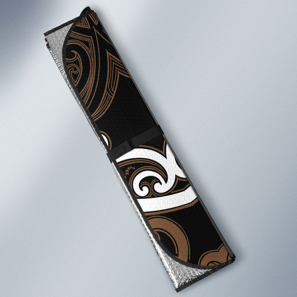 Aotearoa Kati Mamoe Auto Sun Shade Maori Tribal Pattern LT05 - Polynesian Pride
