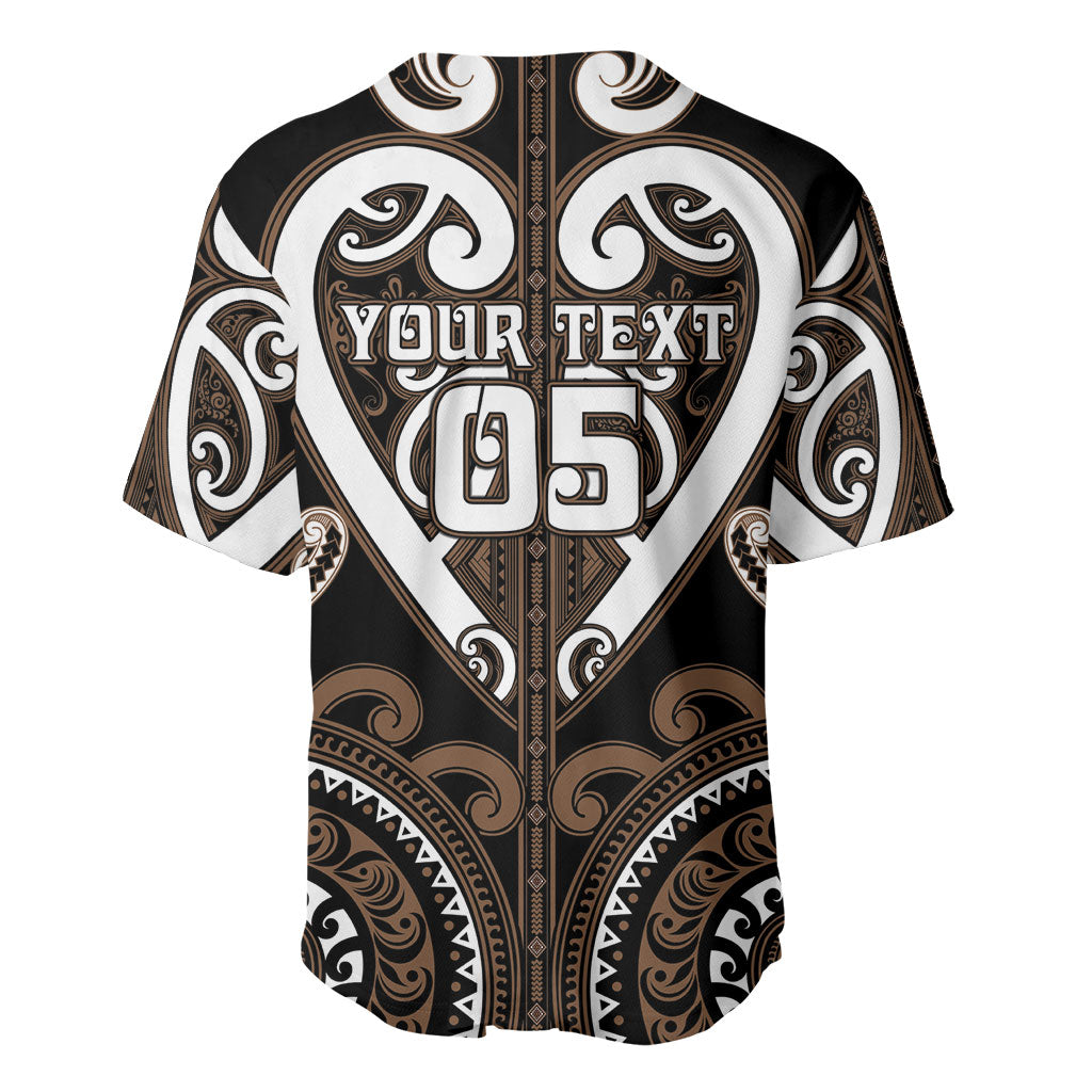 Custom Aotearoa Kati Mamoe Baseball Jersey Maori Tribal Pattern LT05 - Polynesian Pride