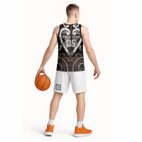 Custom Aotearoa Kati Mamoe Basketball Jersey Maori Tribal Pattern LT05 - Polynesian Pride
