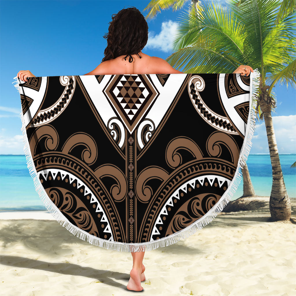 Aotearoa Kati Mamoe Beach Blanket Maori Tribal Pattern LT05 - Polynesian Pride