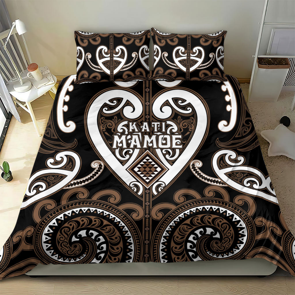Aotearoa Kati Mamoe Bedding Set Maori Tribal Pattern LT05 - Polynesian Pride