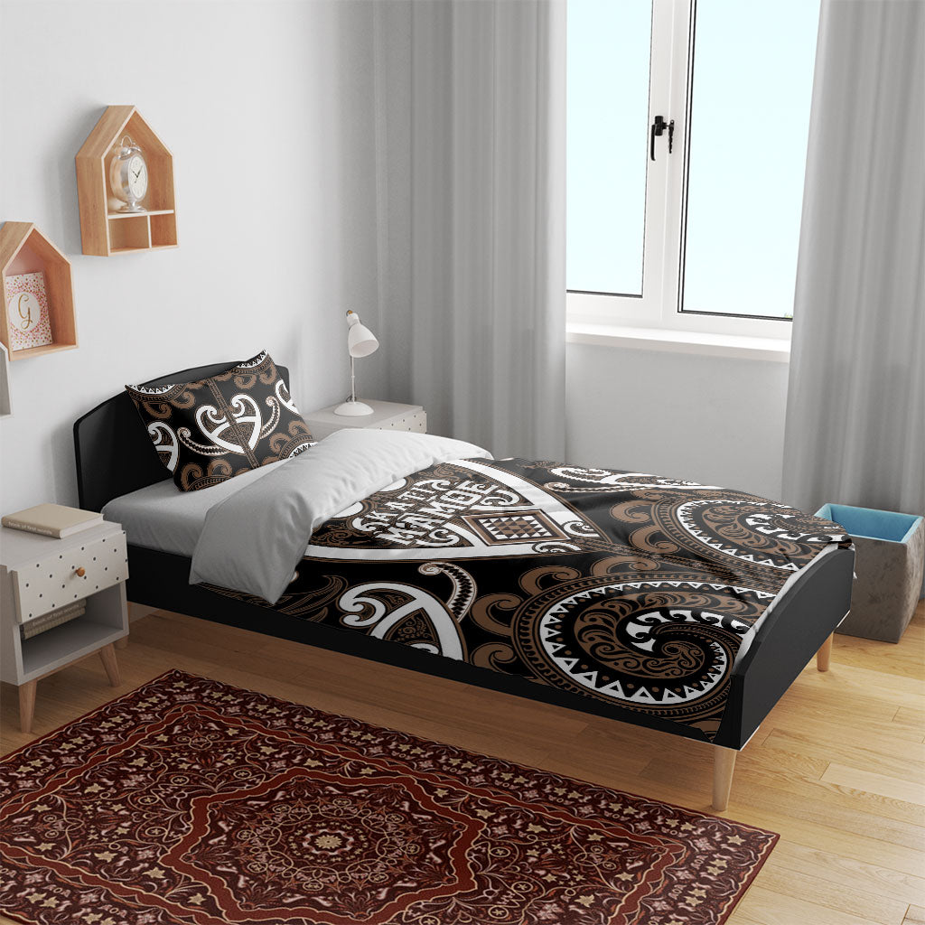 Aotearoa Kati Mamoe Bedding Set Maori Tribal Pattern LT05 - Polynesian Pride