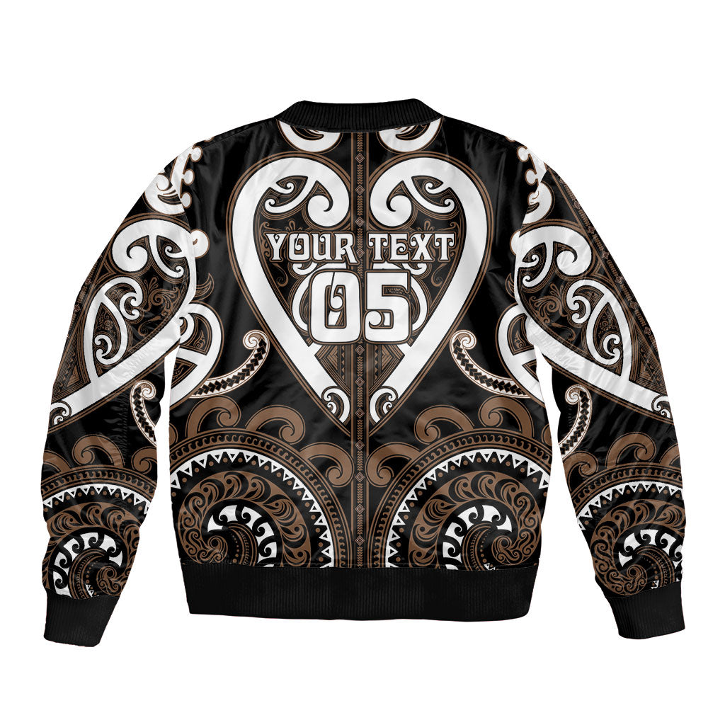 Custom Aotearoa Kati Mamoe Bomber Jacket Maori Tribal Pattern LT05 - Polynesian Pride