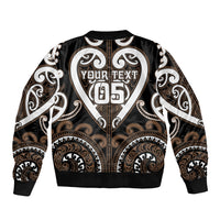 Custom Aotearoa Kati Mamoe Bomber Jacket Maori Tribal Pattern LT05 - Polynesian Pride