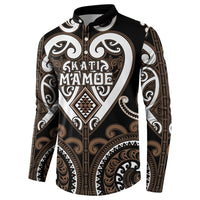 Custom Aotearoa Kati Mamoe Button Sweatshirt Maori Tribal Pattern LT05 - Polynesian Pride