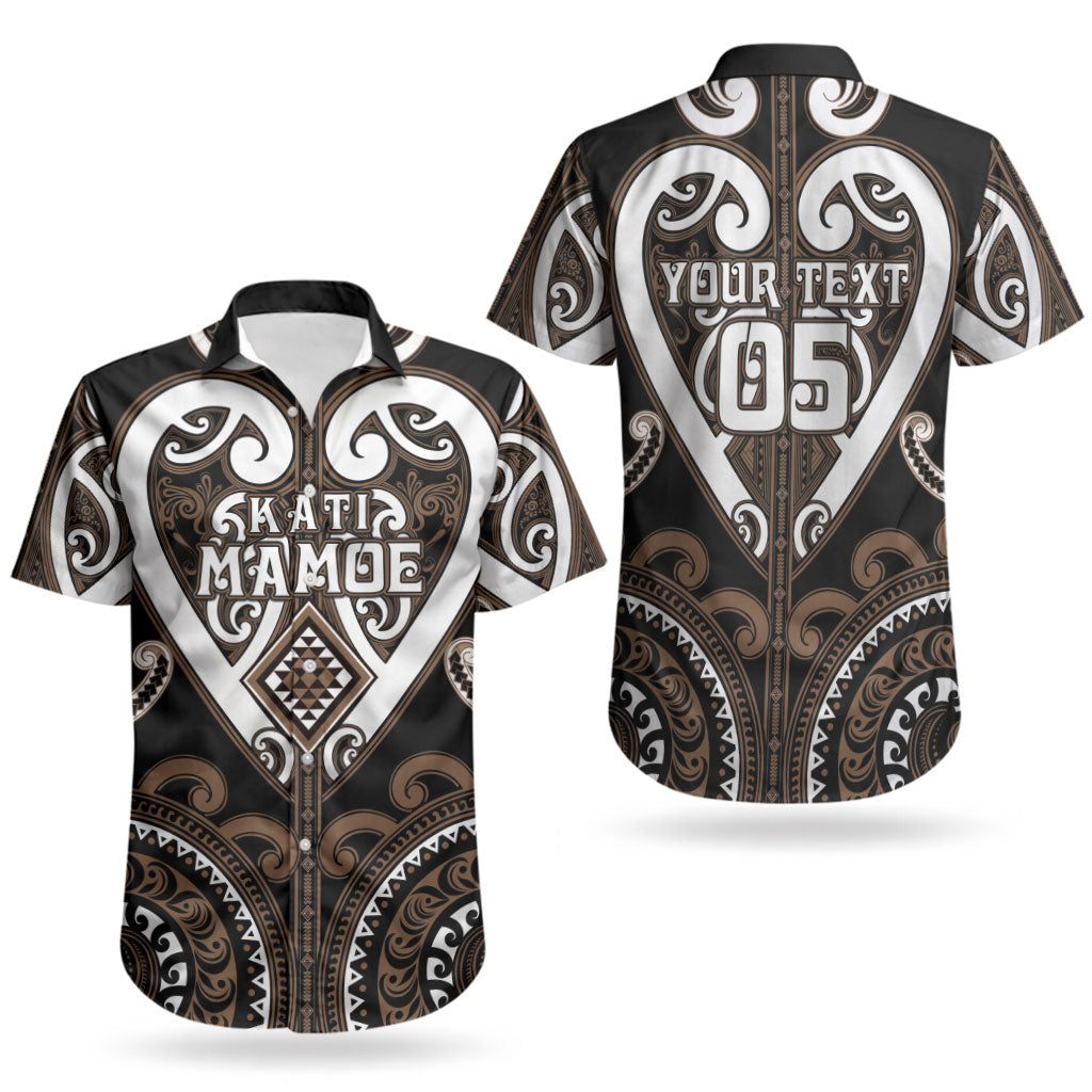 Custom Aotearoa Kati Mamoe Couples Matching Summer Maxi Dress and Hawaiian Shirt Maori Tribal Pattern LT05 - Polynesian Pride