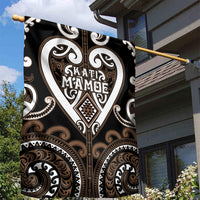 Aotearoa Kati Mamoe Garden Flag Maori Tribal Pattern LT05 - Polynesian Pride