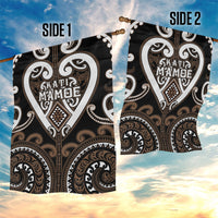 Aotearoa Kati Mamoe Garden Flag Maori Tribal Pattern LT05 - Polynesian Pride