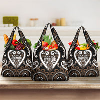 Aotearoa Kati Mamoe Grocery Bag Maori Tribal Pattern LT05 3-pack One Size Brown - Polynesian Pride